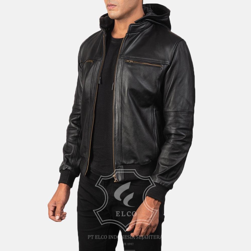 Jaket Kulit Pria Desain Bomber - PCB 113 - Gambar 3