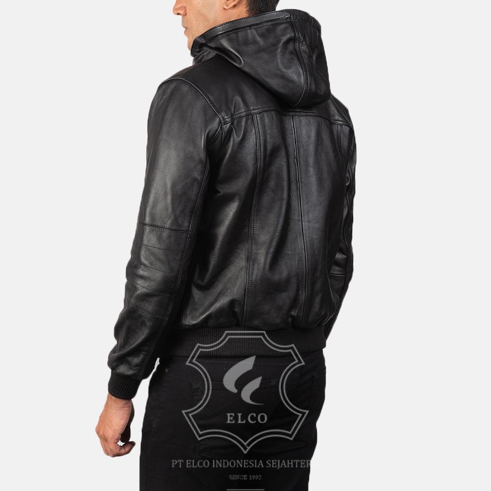 Jaket Kulit Pria Desain Bomber - PCB 113 - Gambar 4
