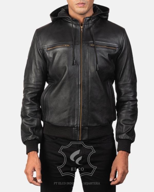 Jaket Kulit Pria Desain Bomber - PCB 113