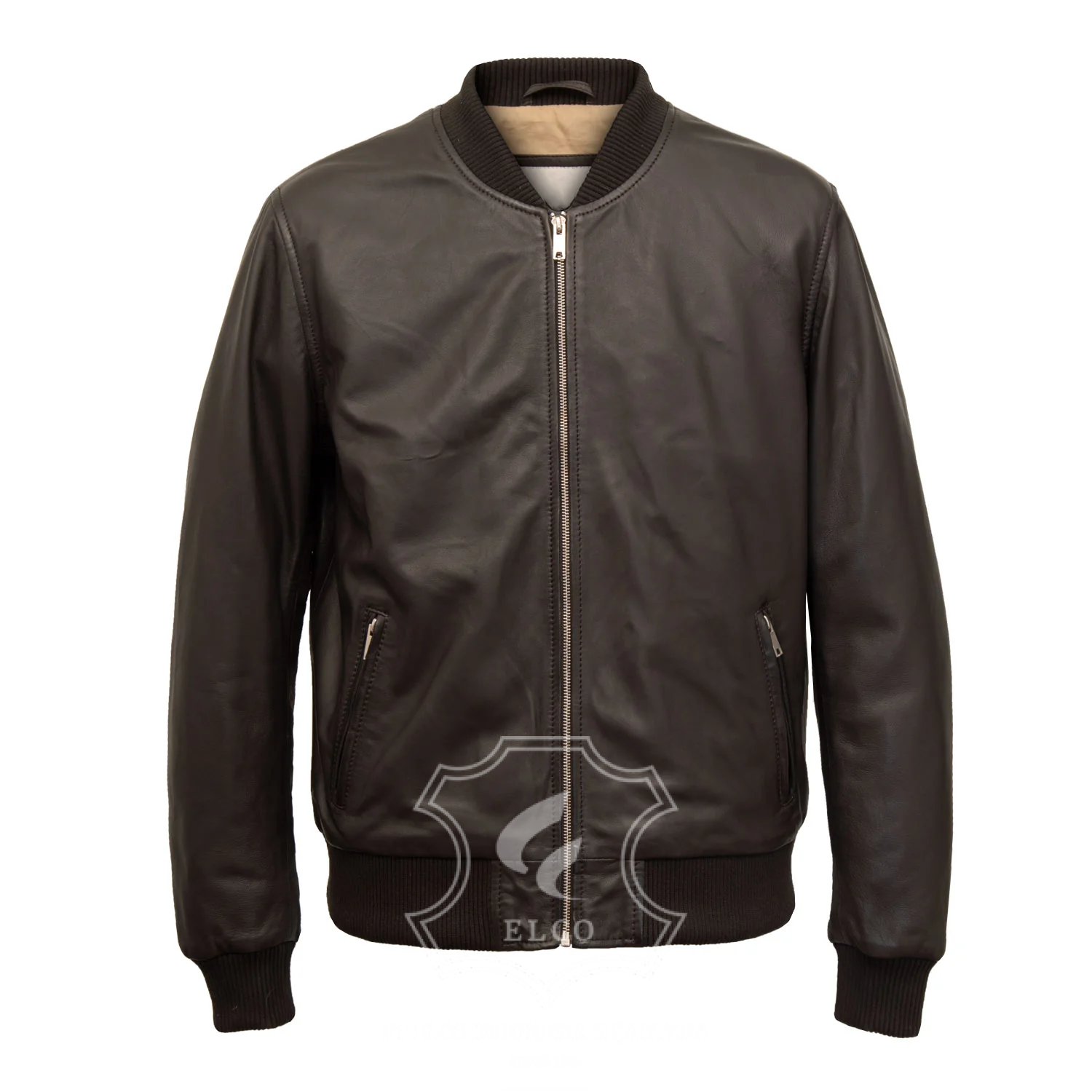 Jaket Kulit Pria Desain Bomber - PCB 491