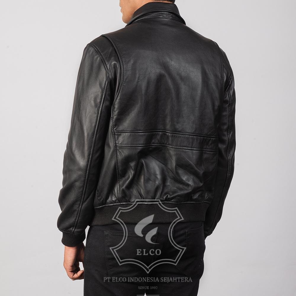 Jaket Kulit Pria Desain Pilot - PP 112 - Gambar 4