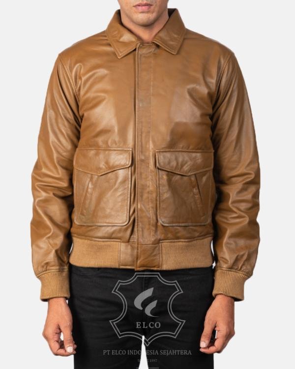 Jaket Kulit Pria Desain Pilot - PP 401