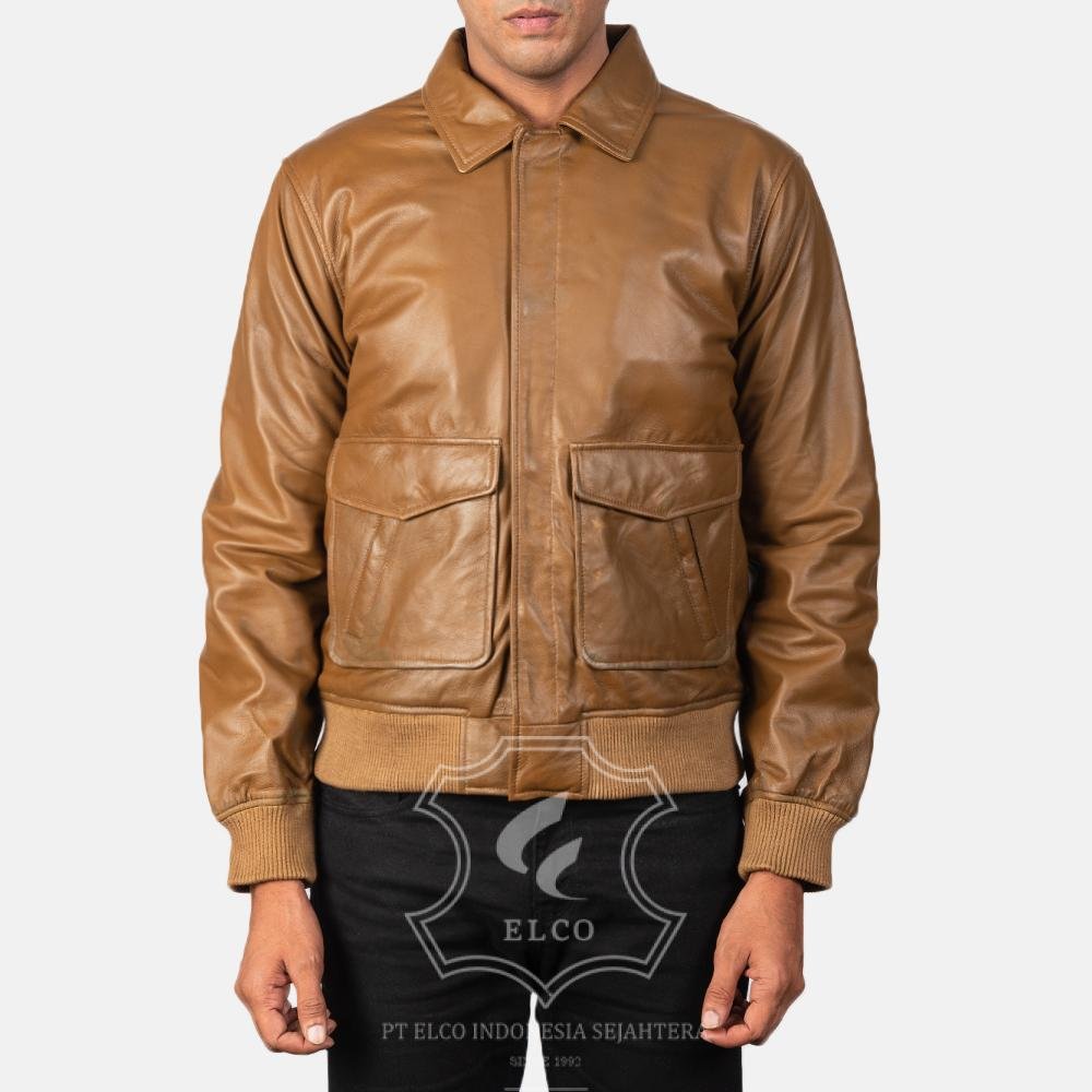 Jaket Kulit Pria Desain Pilot - PP 401