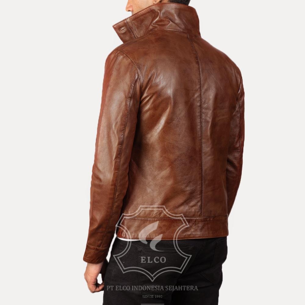 Jaket Kulit Pria Desain Pilot - PP 402 - Gambar 4