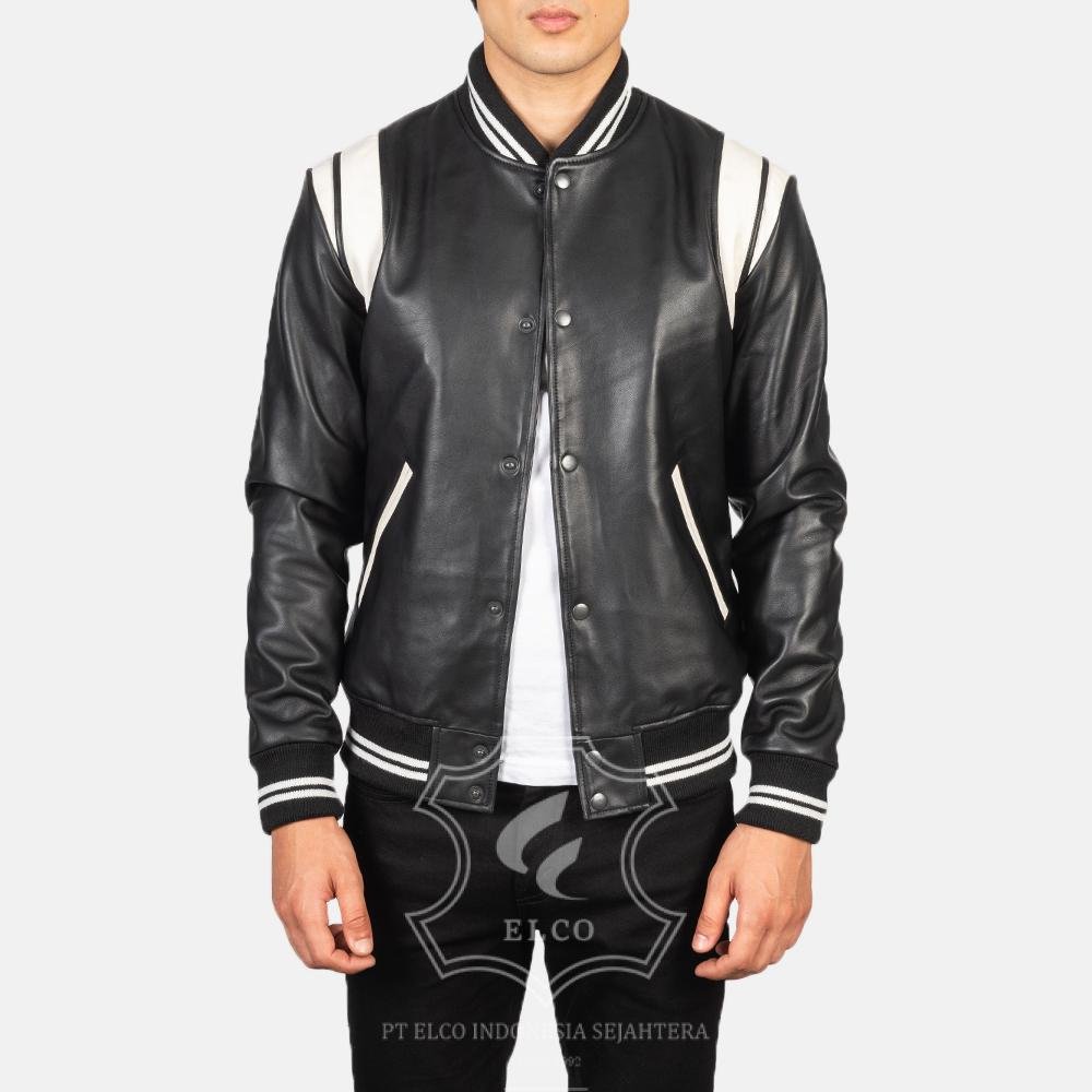 Jaket Kulit Pria Desain Bomber - PCB 411 - Gambar 2