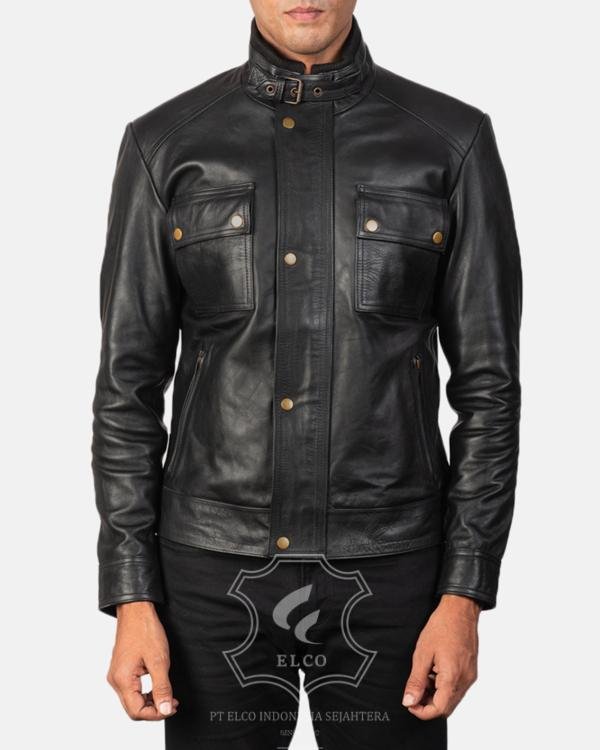 Jaket Kulit Pria Desain Casual - PC 415