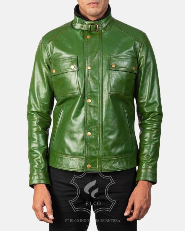 Jaket Kulit Pria Desain Casual - PC 416