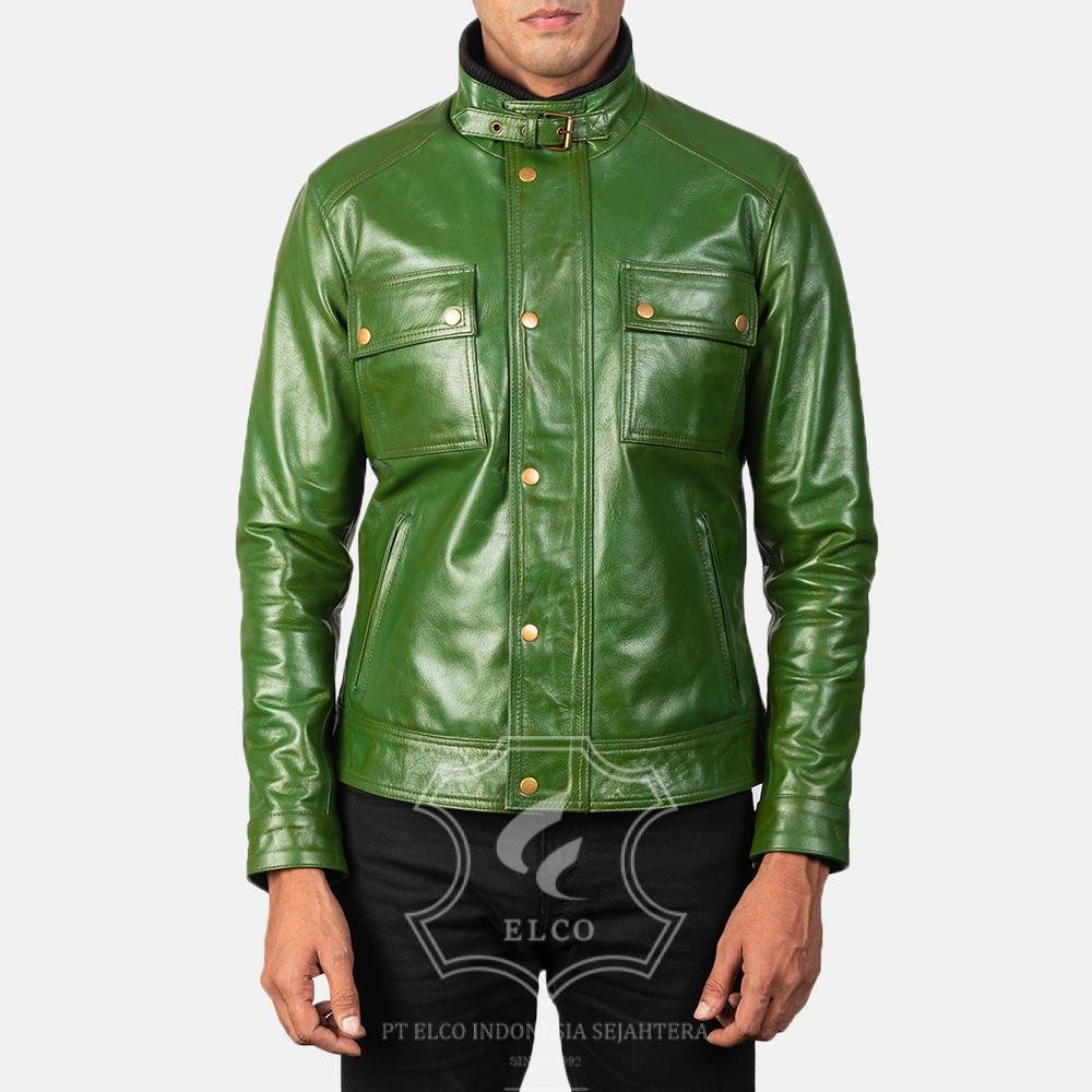 Jaket Kulit Pria Desain Casual - PC 416