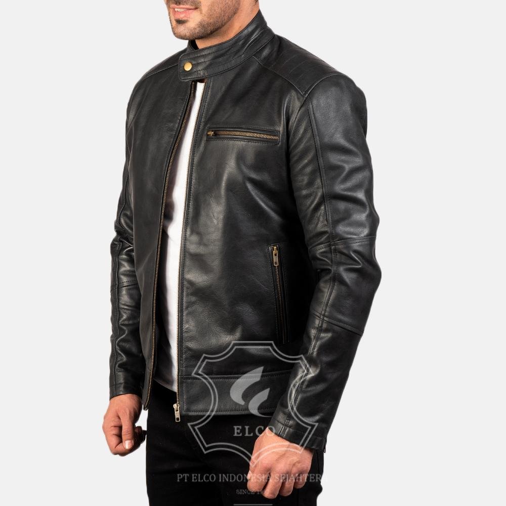 Jaket Kulit Pria Desain Casual - PC 407 - Gambar 3