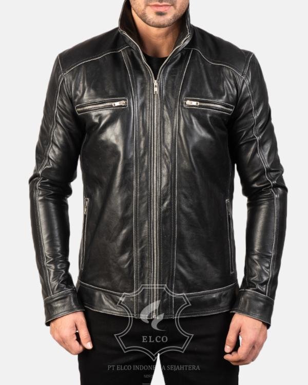 Jaket Kulit Pria Desain Casual - PC 419