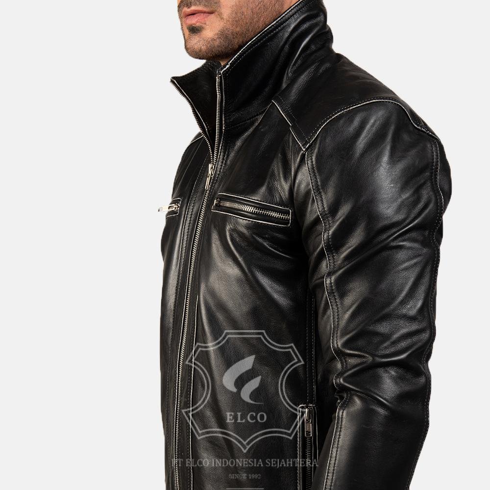 Jaket Kulit Pria Desain Casual - PC 419 - Gambar 3