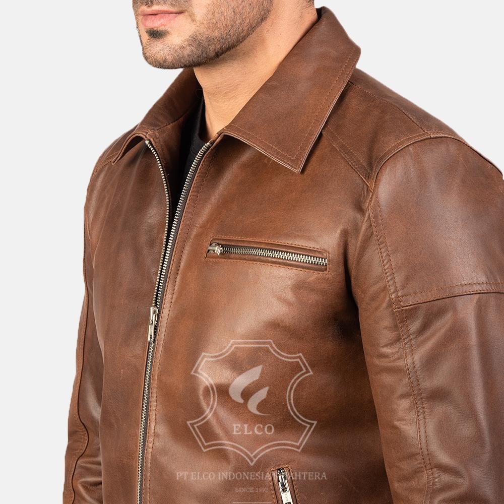 Jaket Kulit Pria Desain Formal - PF 405 - Gambar 5