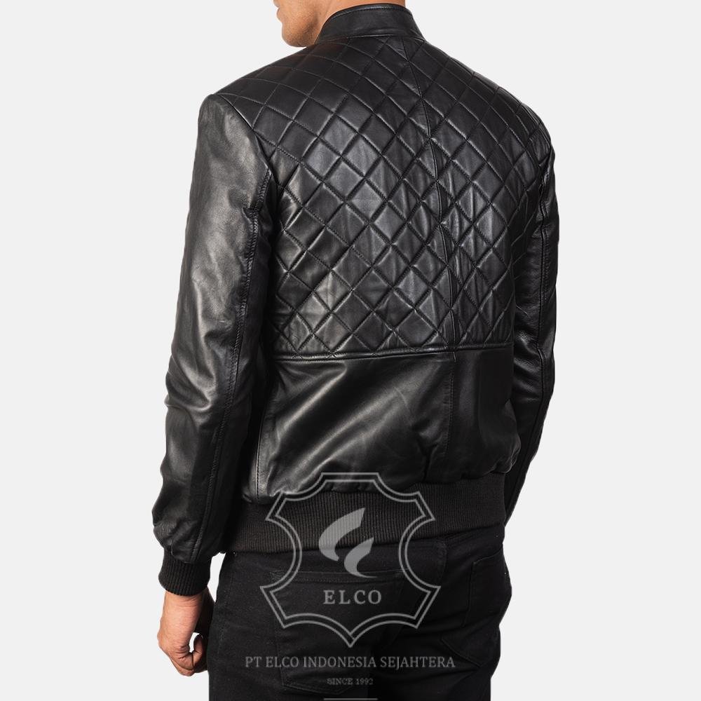 Jaket Kulit Pria Desain Bomber - PCB 116 - Gambar 4