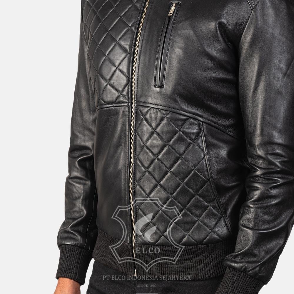 Jaket Kulit Pria Desain Bomber - PCB 116 - Gambar 5