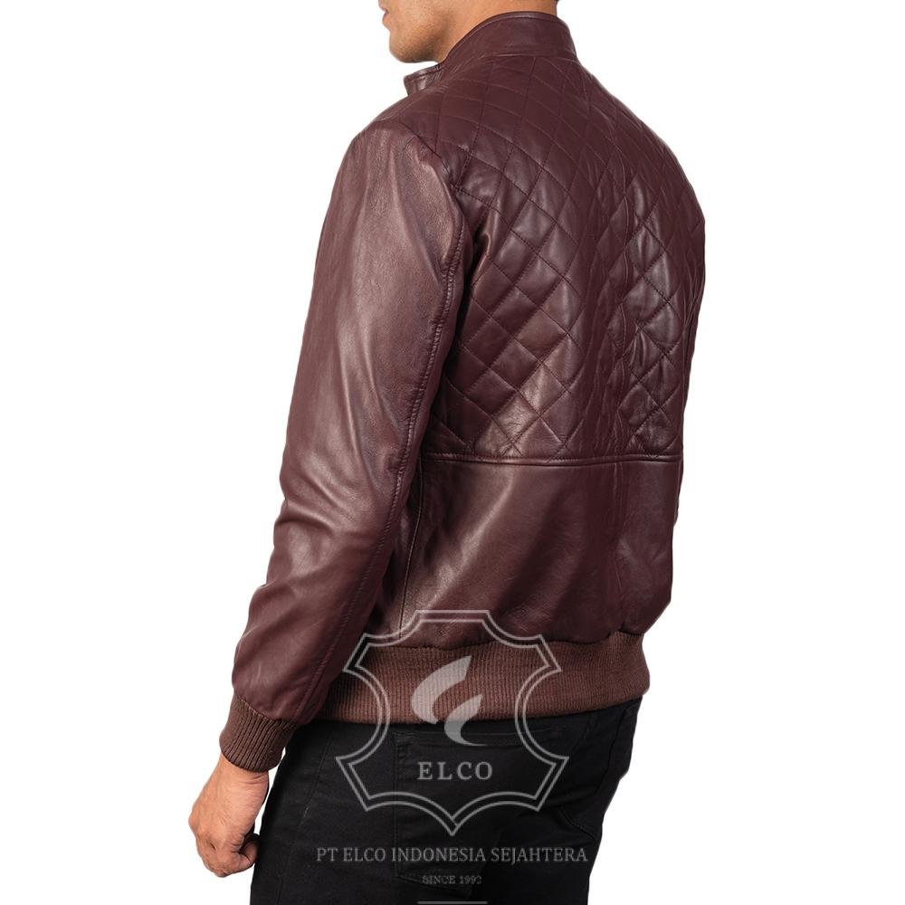 Jaket Kulit Pria Desain Bomber - PCB 115 - Gambar 4