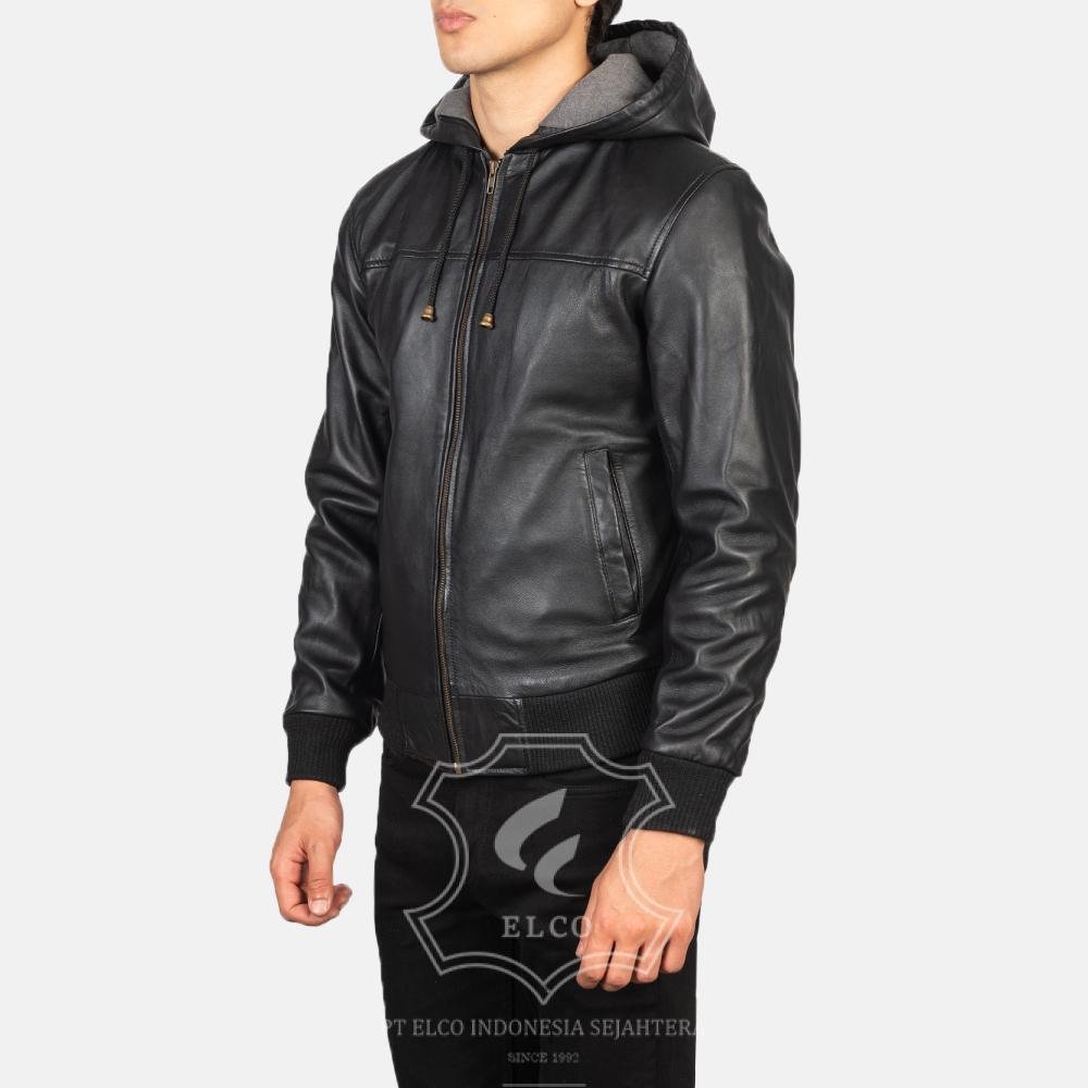 Jaket Kulit Pria Desain Bomber - PCB 405 - Gambar 4