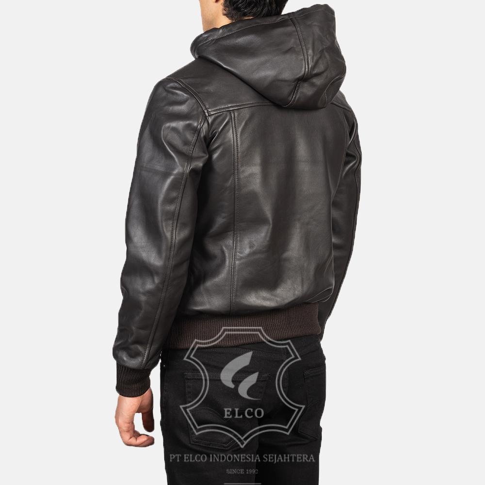 Jaket Kulit Pria Desain Bomber - PCB 406 - Gambar 5