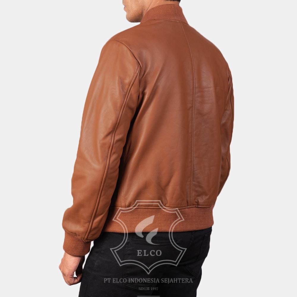 Jaket Kulit Pria Desain Bomber - PCB 117 - Gambar 4