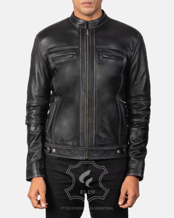 Jaket Kulit Pria Desain Casual - PC 410