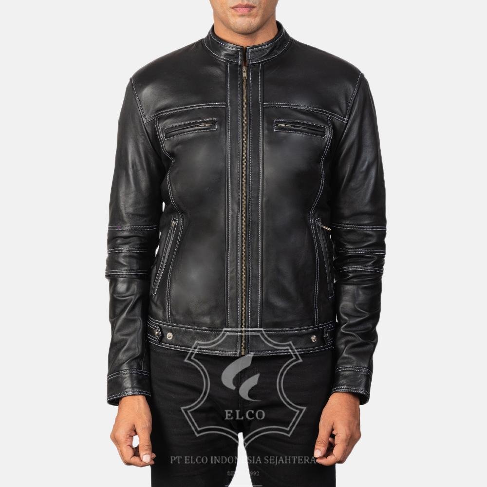 Jaket Kulit Pria Desain Casual - PC 410