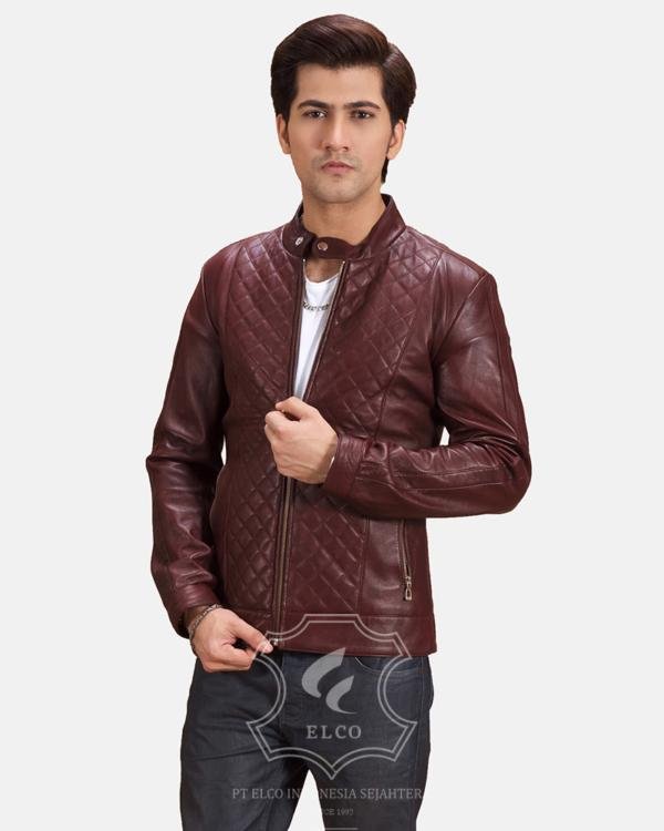 Jaket Kulit Pria Desain Casual - PC 421