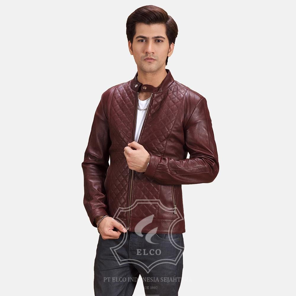 Jaket Kulit Pria Desain Casual - PC 421