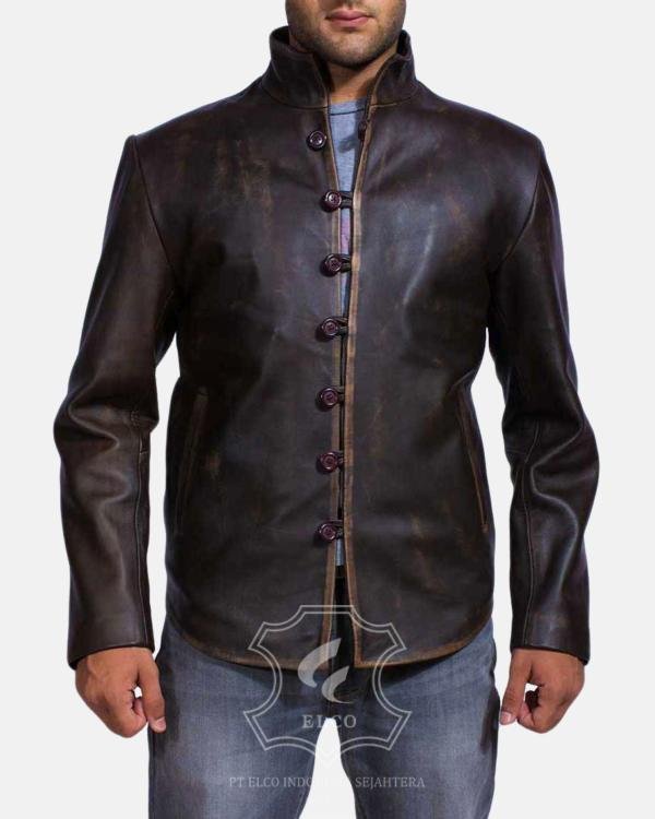 Jaket Kulit Pria Desain Formal - PF 401