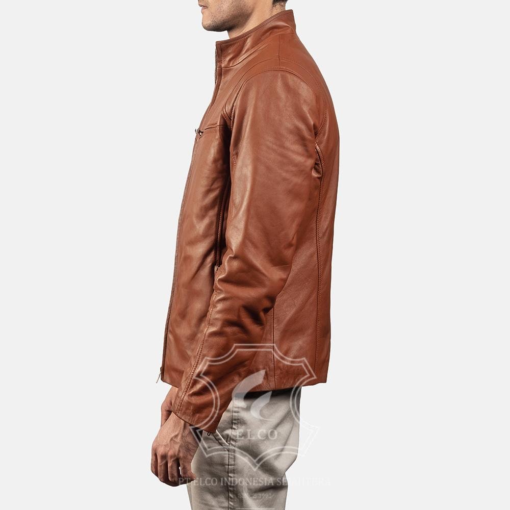 Jaket Kulit Pria Desain Casual - PC 402 - Gambar 4