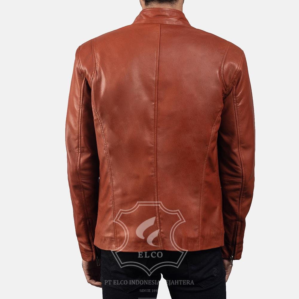 Jaket Kulit Pria Desain Casual - PC 404 - Gambar 5