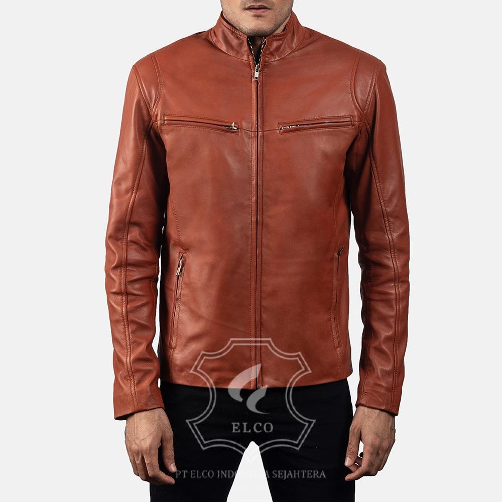 Jaket Kulit Pria Desain Casual - PC 404