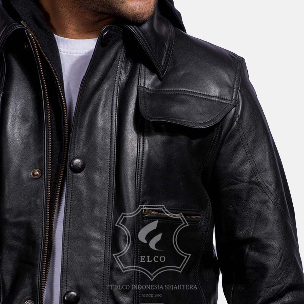 Jaket Kulit Pria Desain Formal - PF 412 - Gambar 5