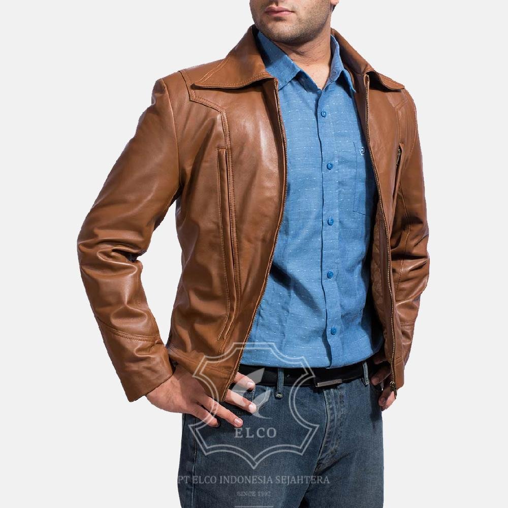 Jaket Kulit Pria Desain Formal - PF 105 - Gambar 2