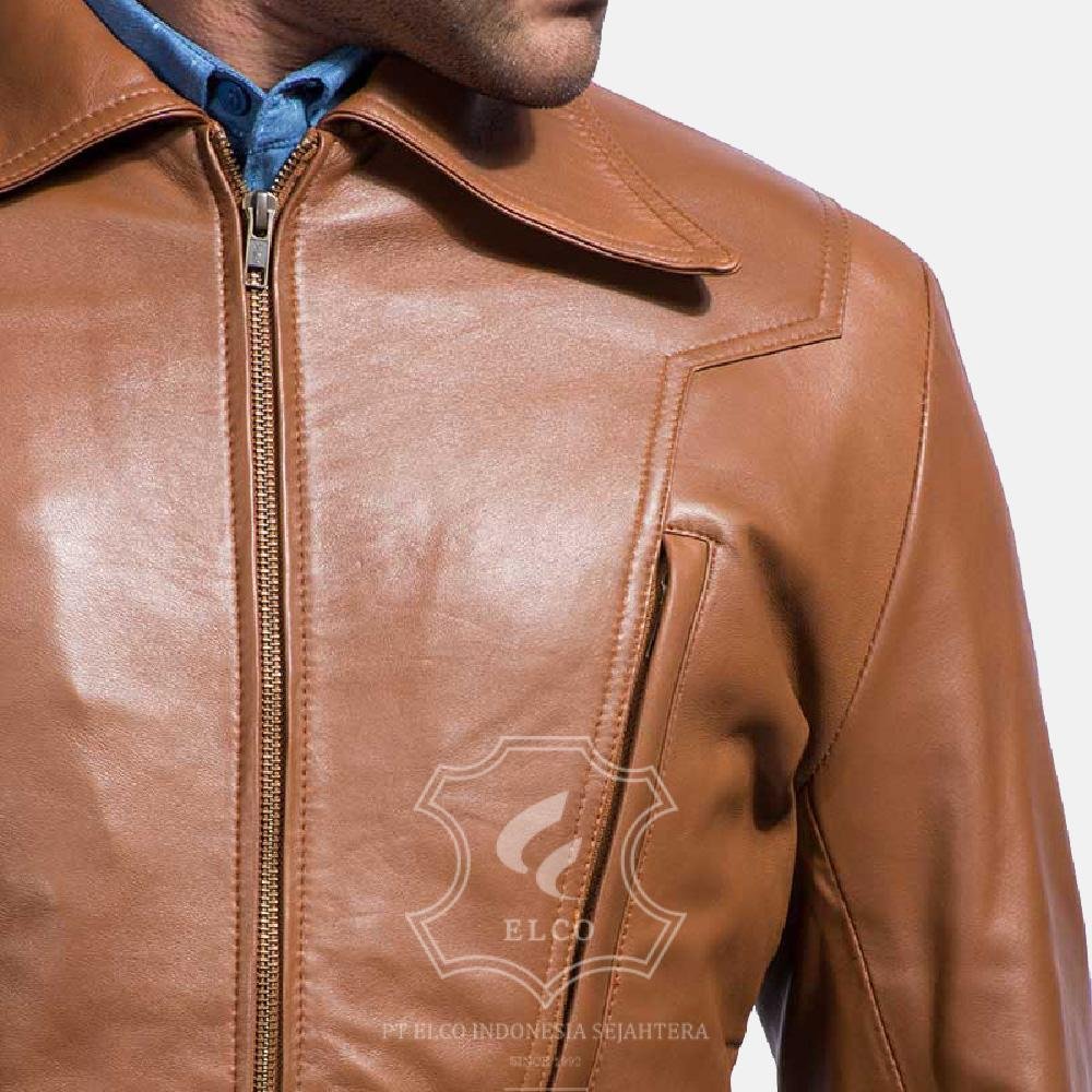 Jaket Kulit Pria Desain Formal - PF 105 - Gambar 5