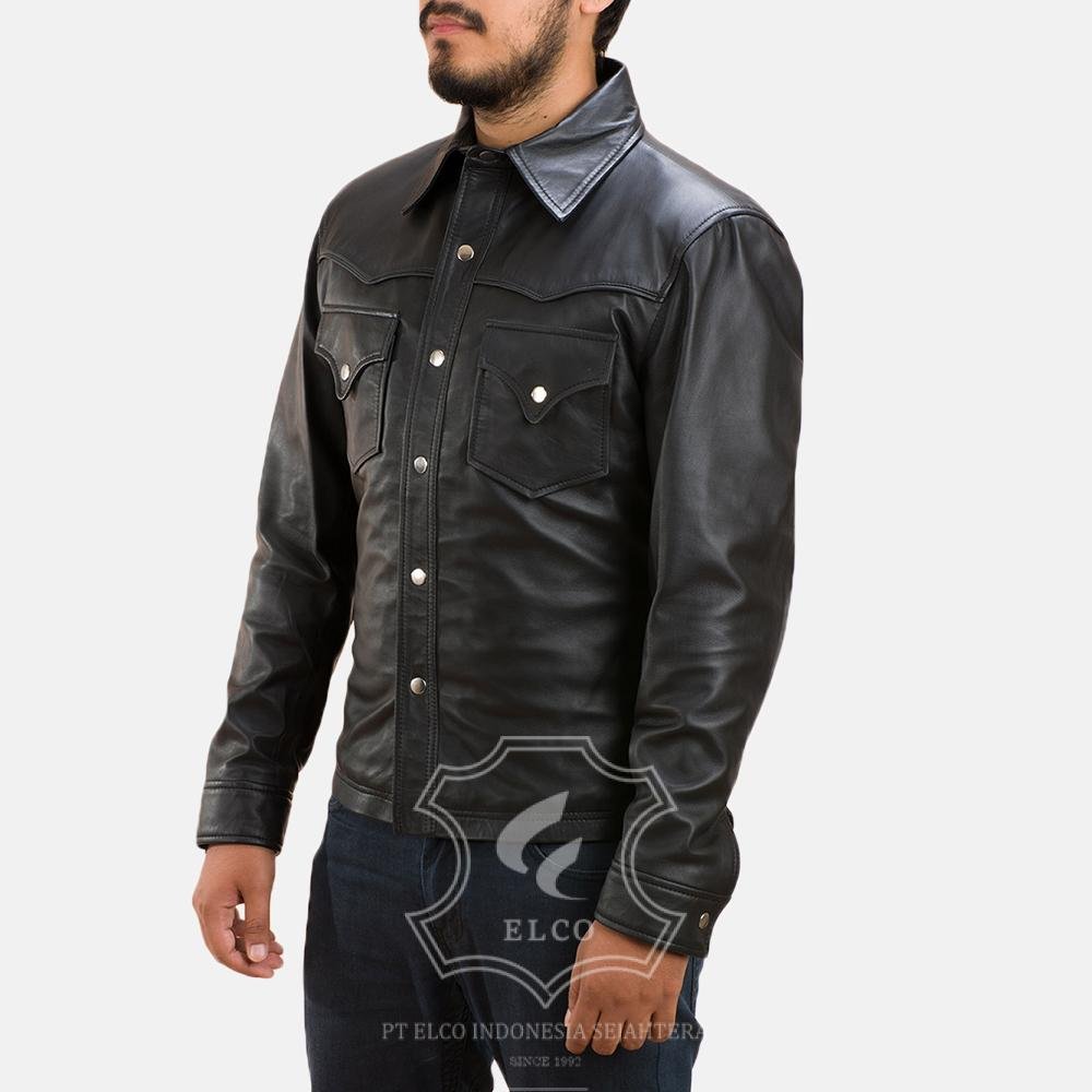 Jaket Kulit Pria Desain Formal - PF 104 - Gambar 3