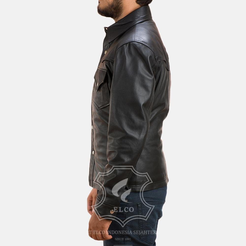 Jaket Kulit Pria Desain Formal - PF 104 - Gambar 4