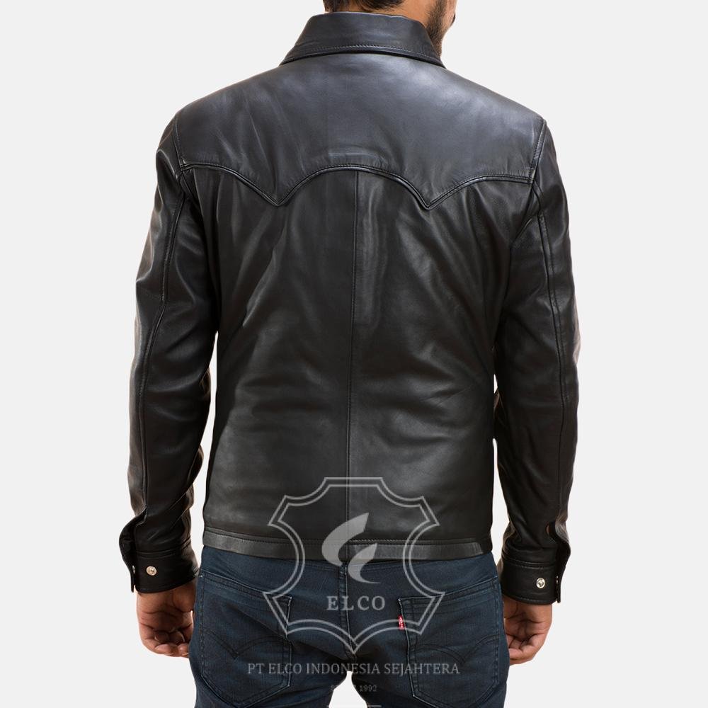 Jaket Kulit Pria Desain Formal - PF 104 - Gambar 5