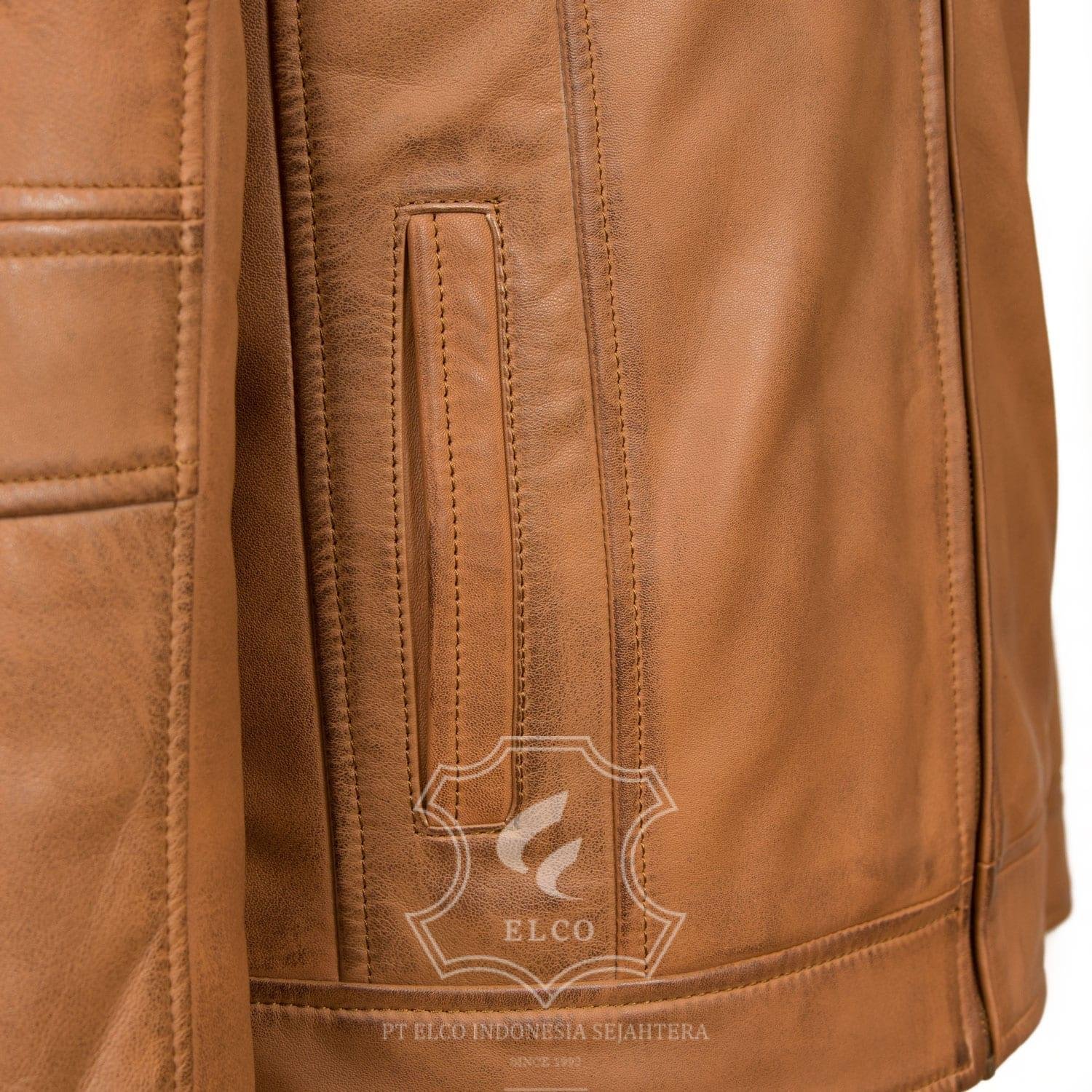 Jaket Kulit Pria Desain Formal - PF 442 - Gambar 3