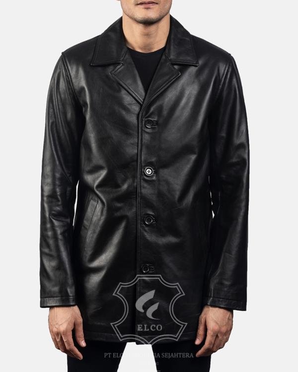 Jaket Kulit Pria Desain Jas - PJ 402