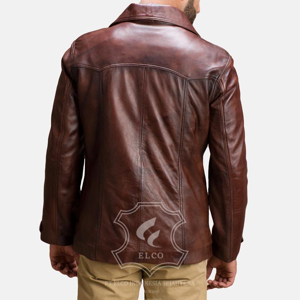 Jaket Kulit Pria Desain Formal - PF 411 - Gambar 4