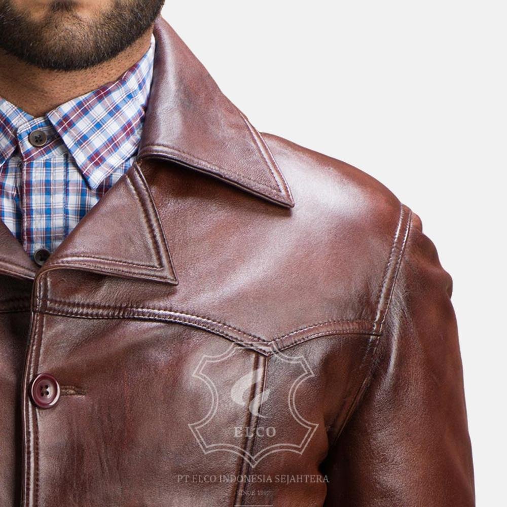 Jaket Kulit Pria Desain Formal - PF 411 - Gambar 5