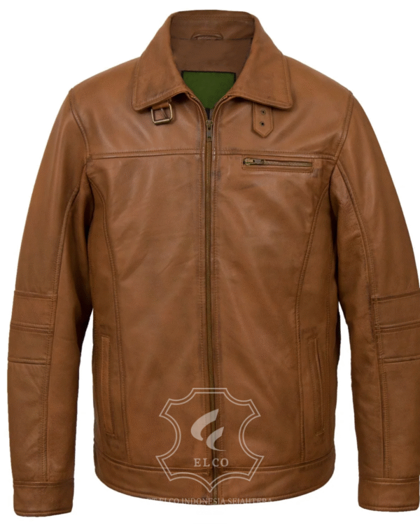 Jaket Kulit Pria Desain Formal - PF 442