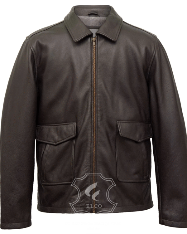 Jaket Kulit Pria Desain Pilot - PP 412