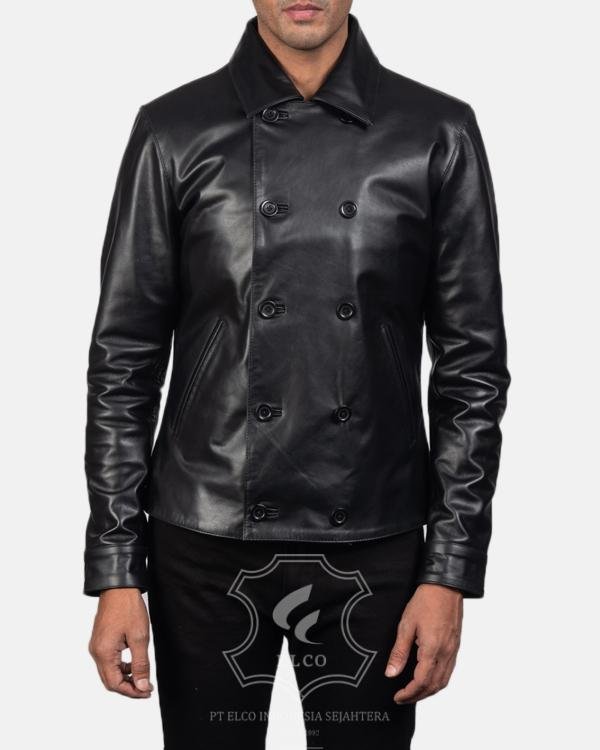 Jaket Kulit Pria Desain Formal - PF 414