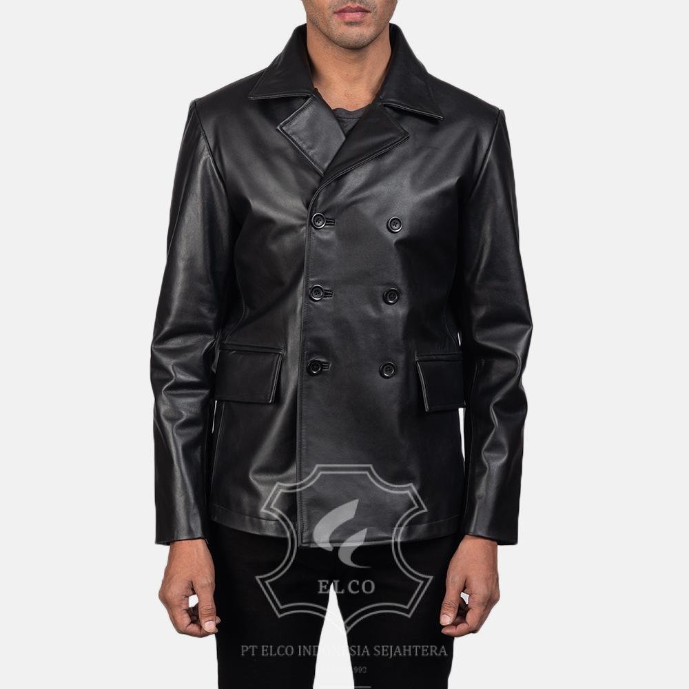 Jaket Kulit Pria Desain Jas - PJ 407