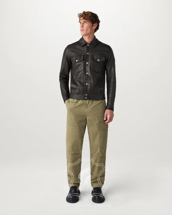 Jaket Kulit Pria Desain Formal - PF 437 - Gambar 2