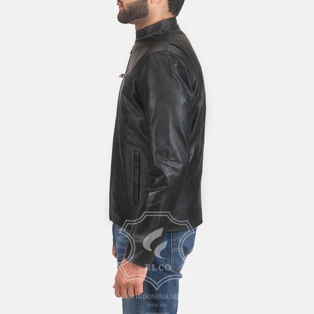 Jaket Kulit Pria Desain Casual - PC 413 - Gambar 3