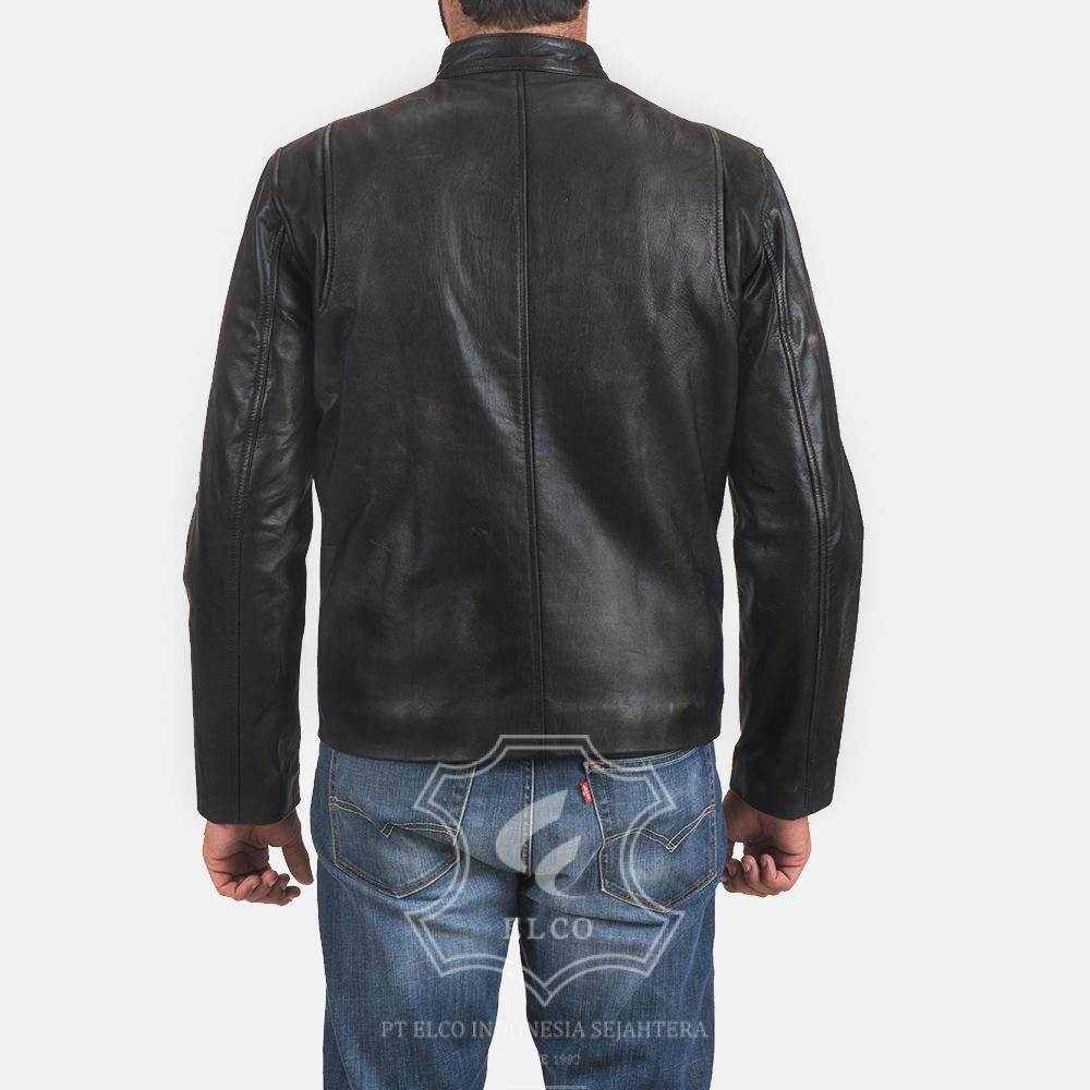 Jaket Kulit Pria Desain Casual - PC 413 - Gambar 4