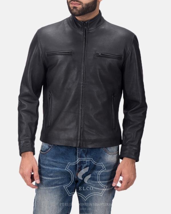 Jaket Kulit Pria Desain Casual - PC 409