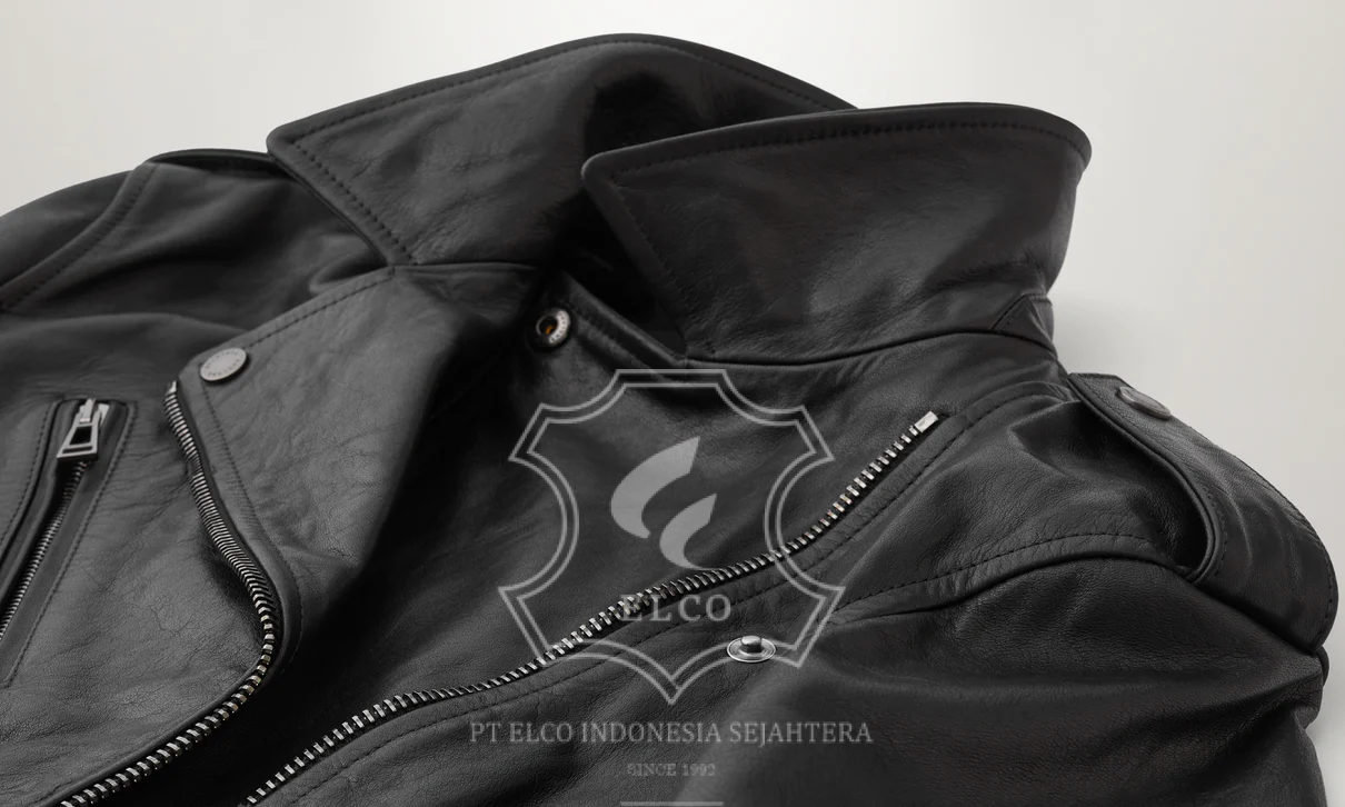 Jaket Kulit Wanita Desain Serong - WS 451 - Gambar 5