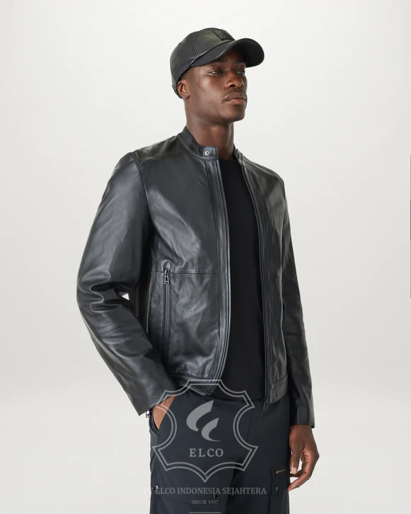 Jaket Kulit Pria Desain Casual - PC 461 - Gambar 4
